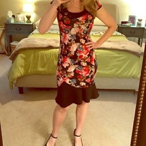 Floral Vintage Wiggle Dress